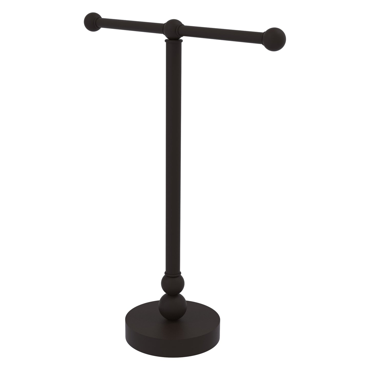 Allied Brass Bolero 14.5" x 14" Oil Rubbed Bronze Solid Brass Vanity Top 2-Arm Guest Towel Holder