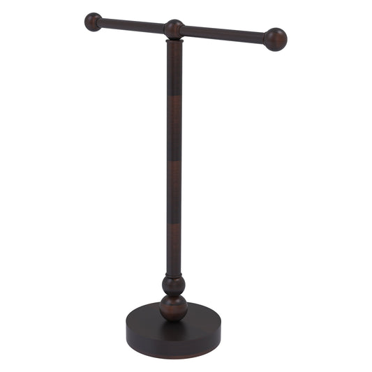 Allied Brass Bolero 14.5" x 14" Venetian Bronze Solid Brass Vanity Top 2-Arm Guest Towel Holder
