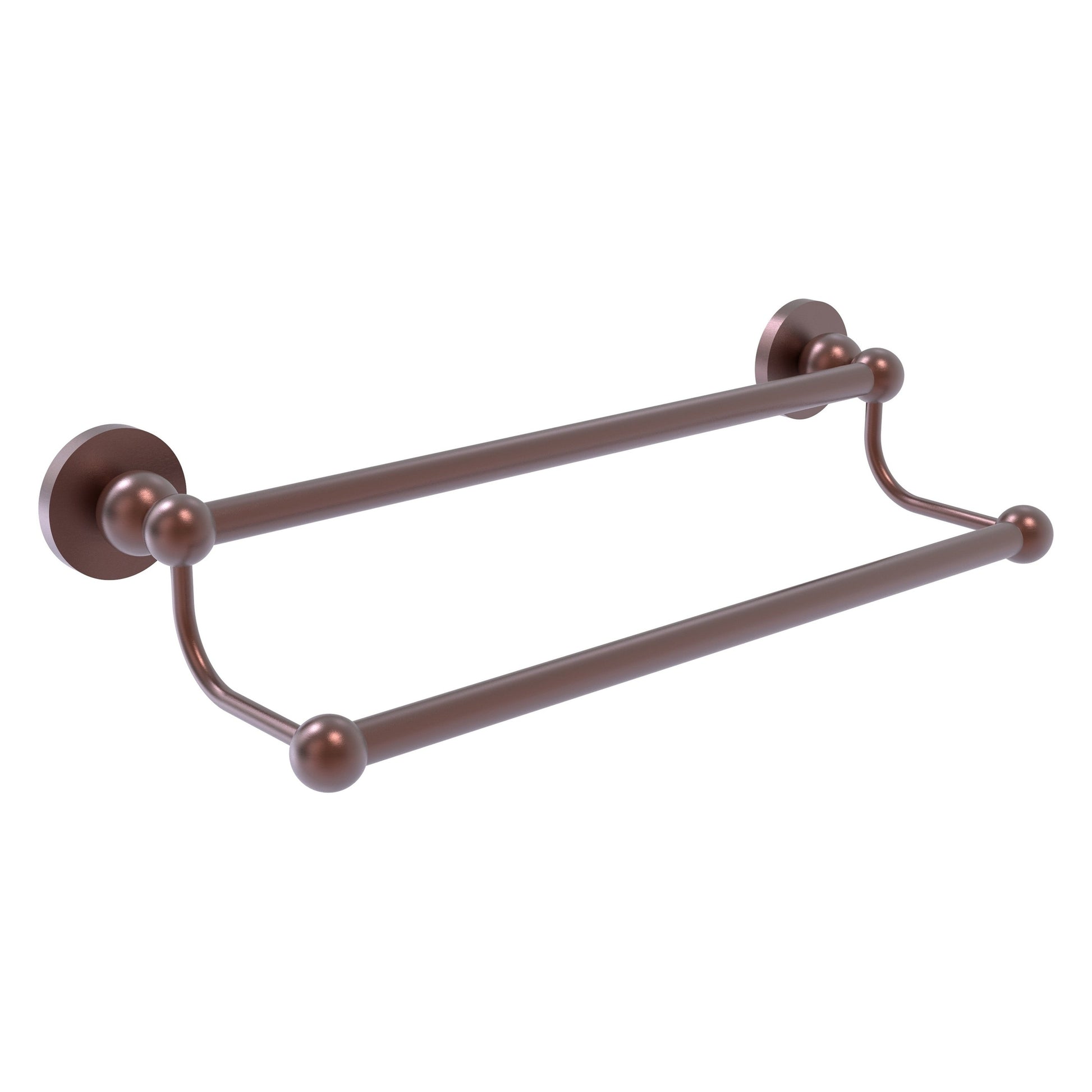 Allied Brass Bolero 18" x 20.5" Antique Copper Solid Brass Double Towel Bar