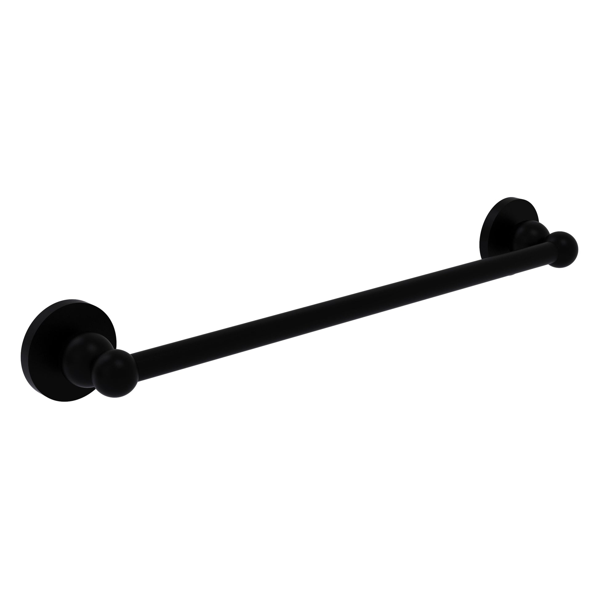 Allied Brass Bolero 18" x 20.5" Matte Black Solid Brass Towel Bar