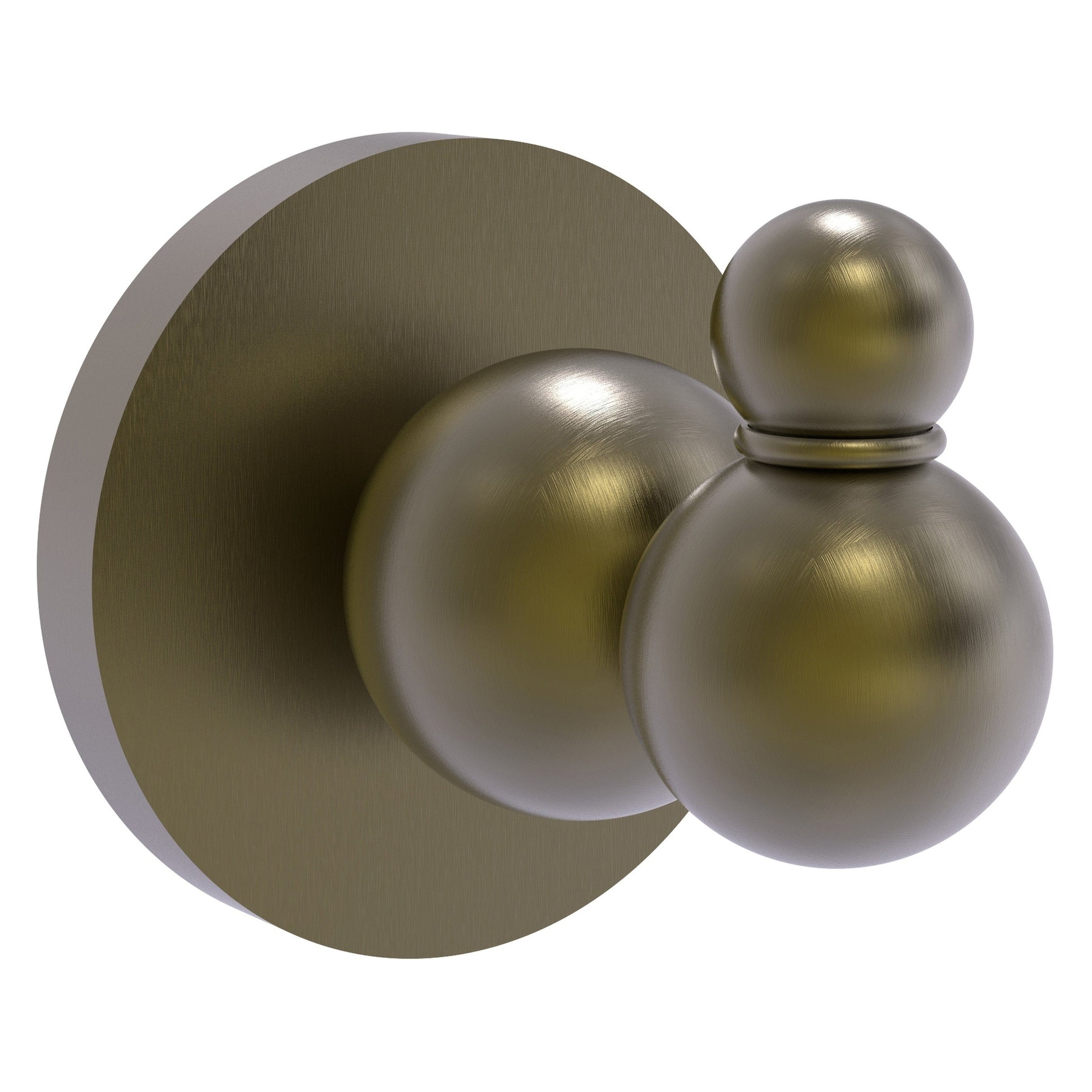 Allied Brass Bolero 2.25" x 2.75" Antique Brass Solid Brass Robe Hook
