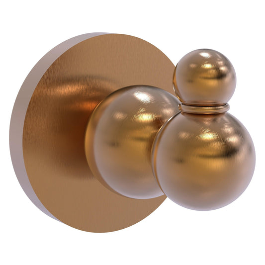 Allied Brass Bolero 2.25" x 2.75" Brushed Bronze Solid Brass Robe Hook