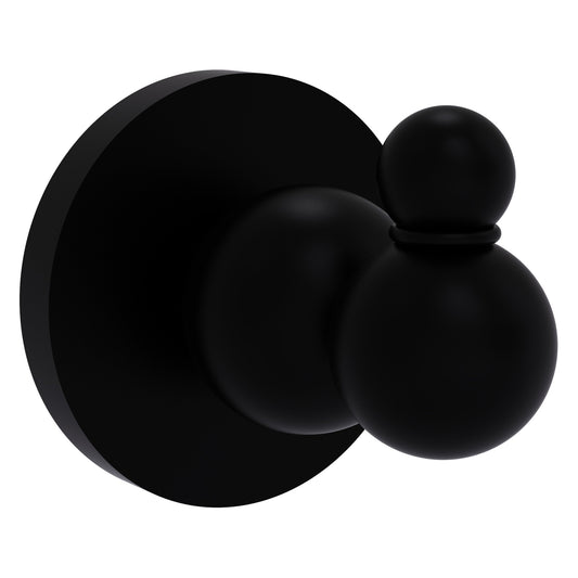 Allied Brass Bolero 2.25" x 2.75" Matte Black Solid Brass Robe Hook