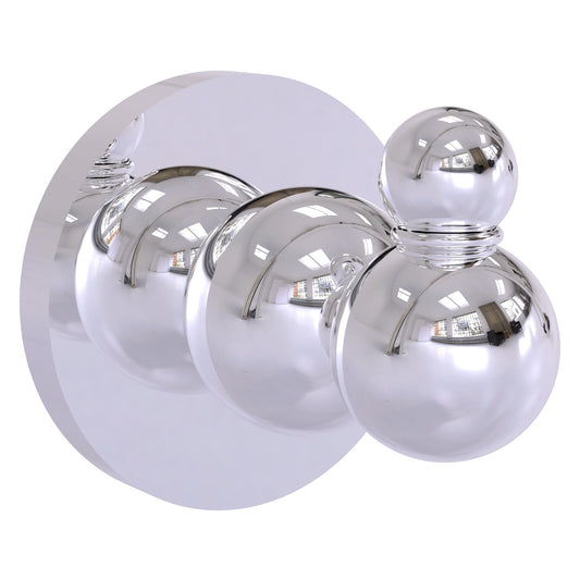 Allied Brass Bolero 2.25" x 2.75" Polished Chrome Solid Brass Robe Hook