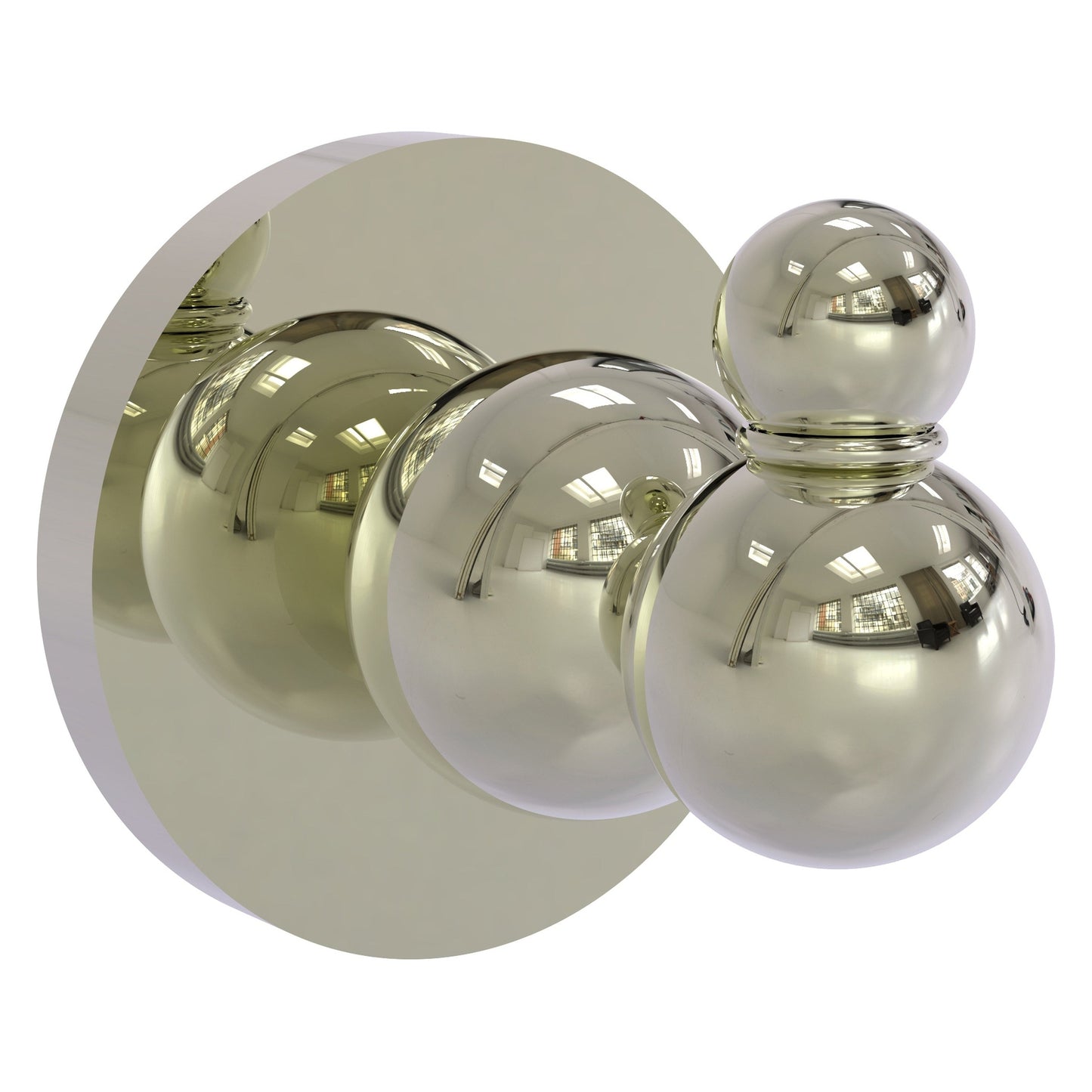 Allied Brass Bolero 2.25" x 2.75" Polished Nickel Solid Brass Robe Hook
