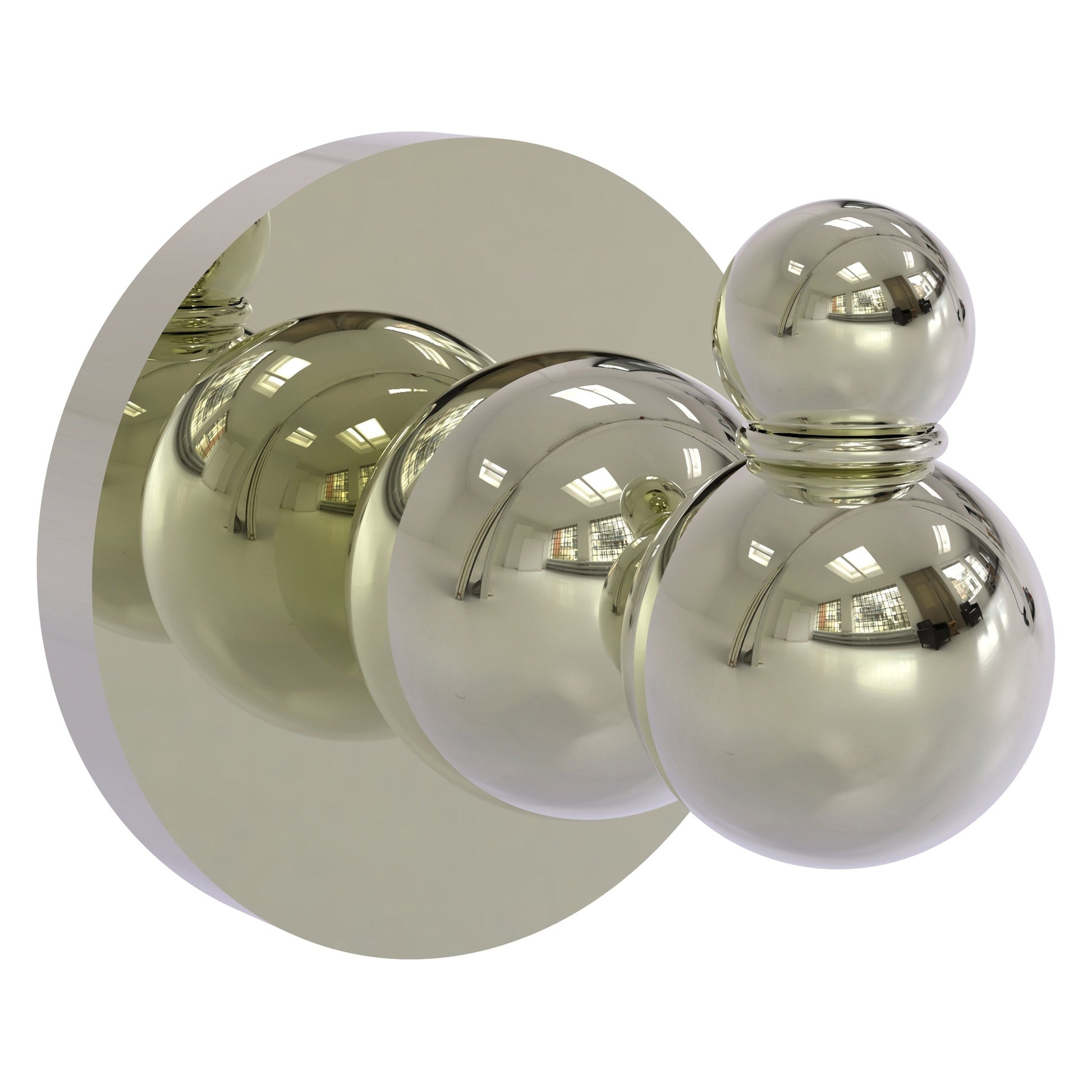 Allied Brass Bolero 2.25" x 2.75" Polished Nickel Solid Brass Robe Hook