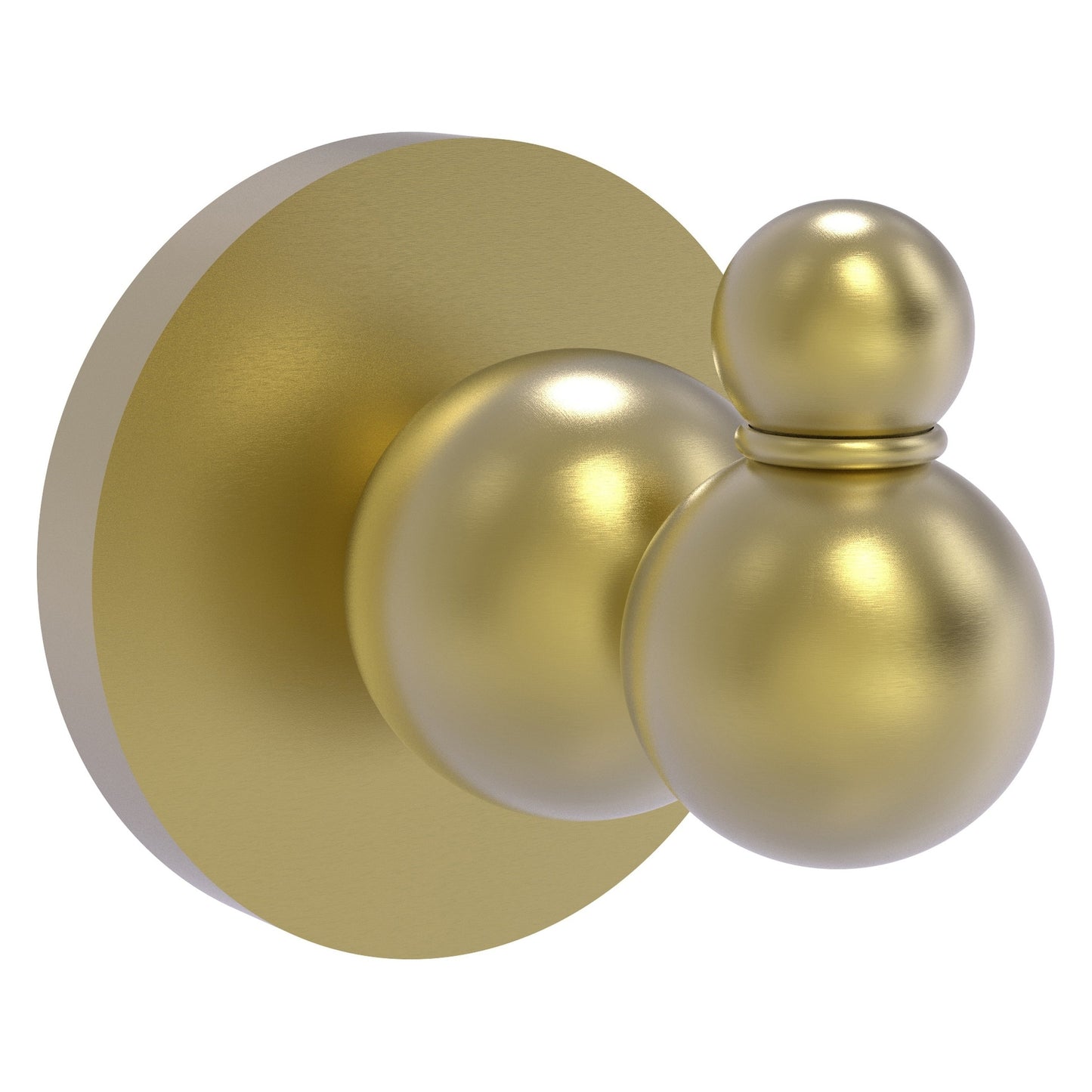Allied Brass Bolero 2.25" x 2.75" Satin Brass Solid Brass Robe Hook