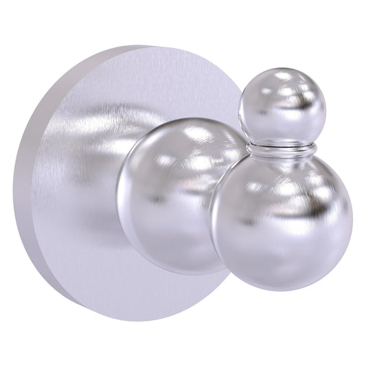 Allied Brass Bolero 2.25" x 2.75" Satin Chrome Solid Brass Robe Hook