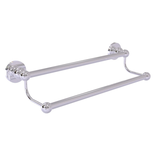 Allied Brass Bolero 30" x 32.5" Polished Chrome Solid Brass Double Towel Bar