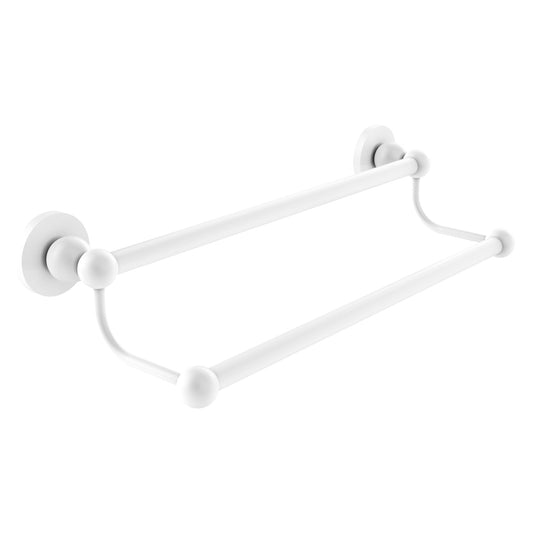Allied Brass Bolero 36" x 38.5" Matte White Solid Brass Double Towel Bar