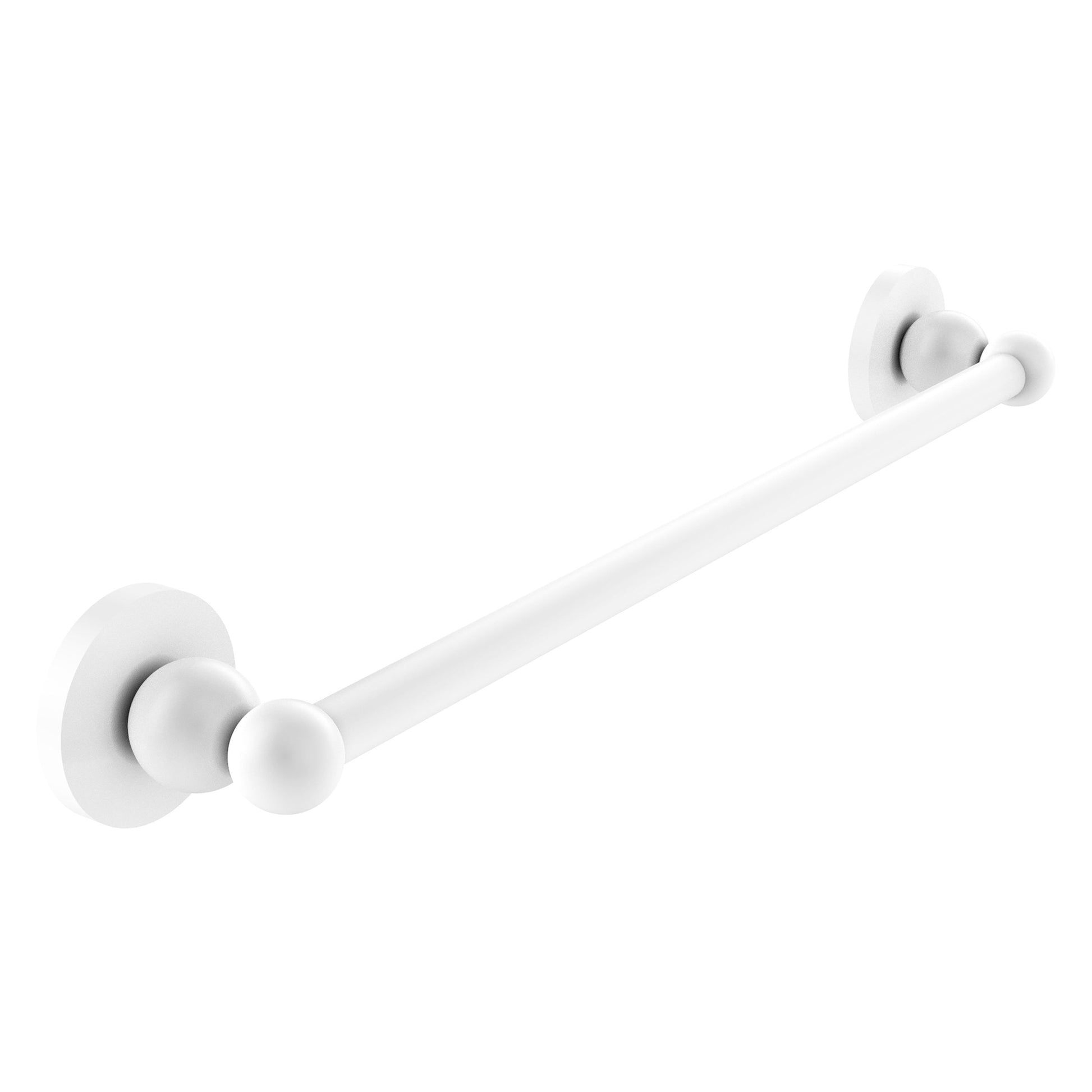 Allied Brass Bolero 36" x 38.5" Matte White Solid Brass Towel Bar