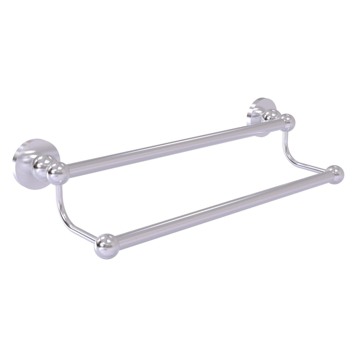 Allied Brass Bolero 36" x 38.5" Satin Chrome Solid Brass Double Towel Bar
