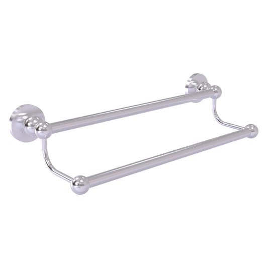 Allied Brass Bolero 36" x 38.5" Satin Chrome Solid Brass Double Towel Bar