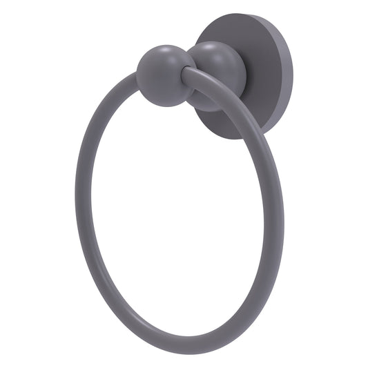 Allied Brass Bolero 6" x 6" Matte Gray Solid Brass Towel Ring