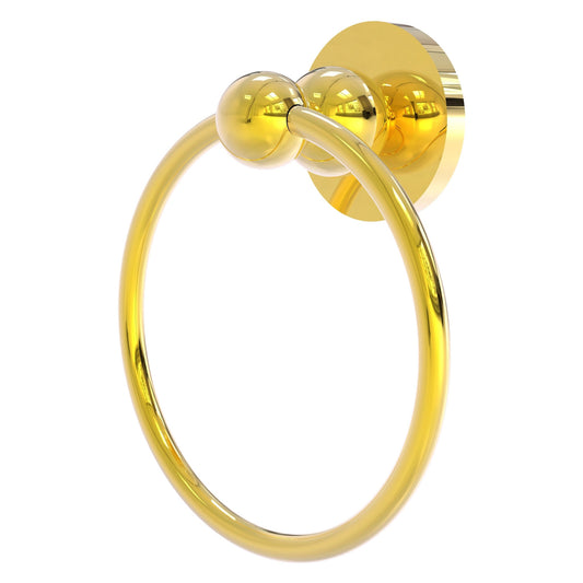 Allied Brass Bolero 6" x 6" Polished Brass Solid Brass Towel Ring