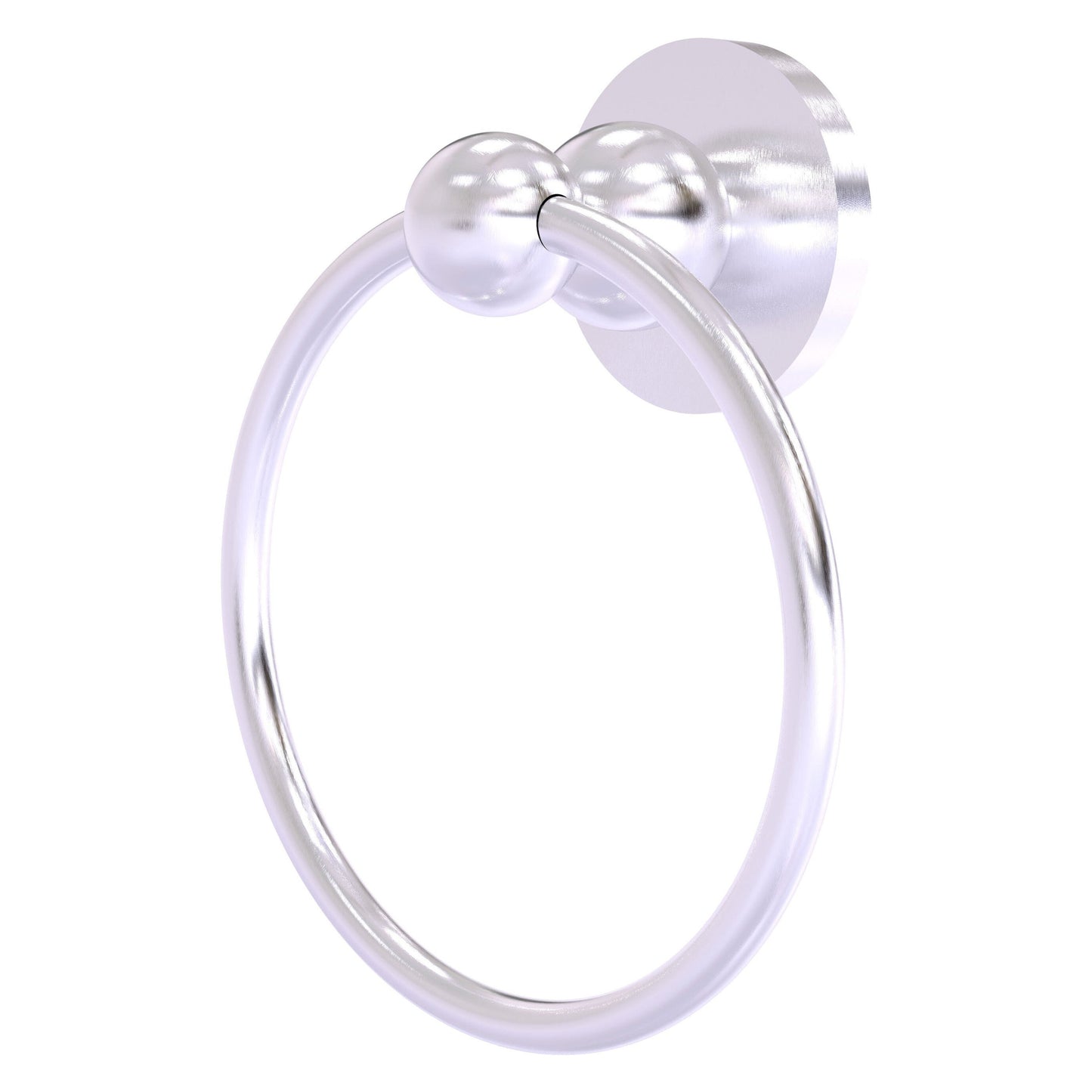 Allied Brass Bolero 6" x 6" Satin Chrome Solid Brass Towel Ring