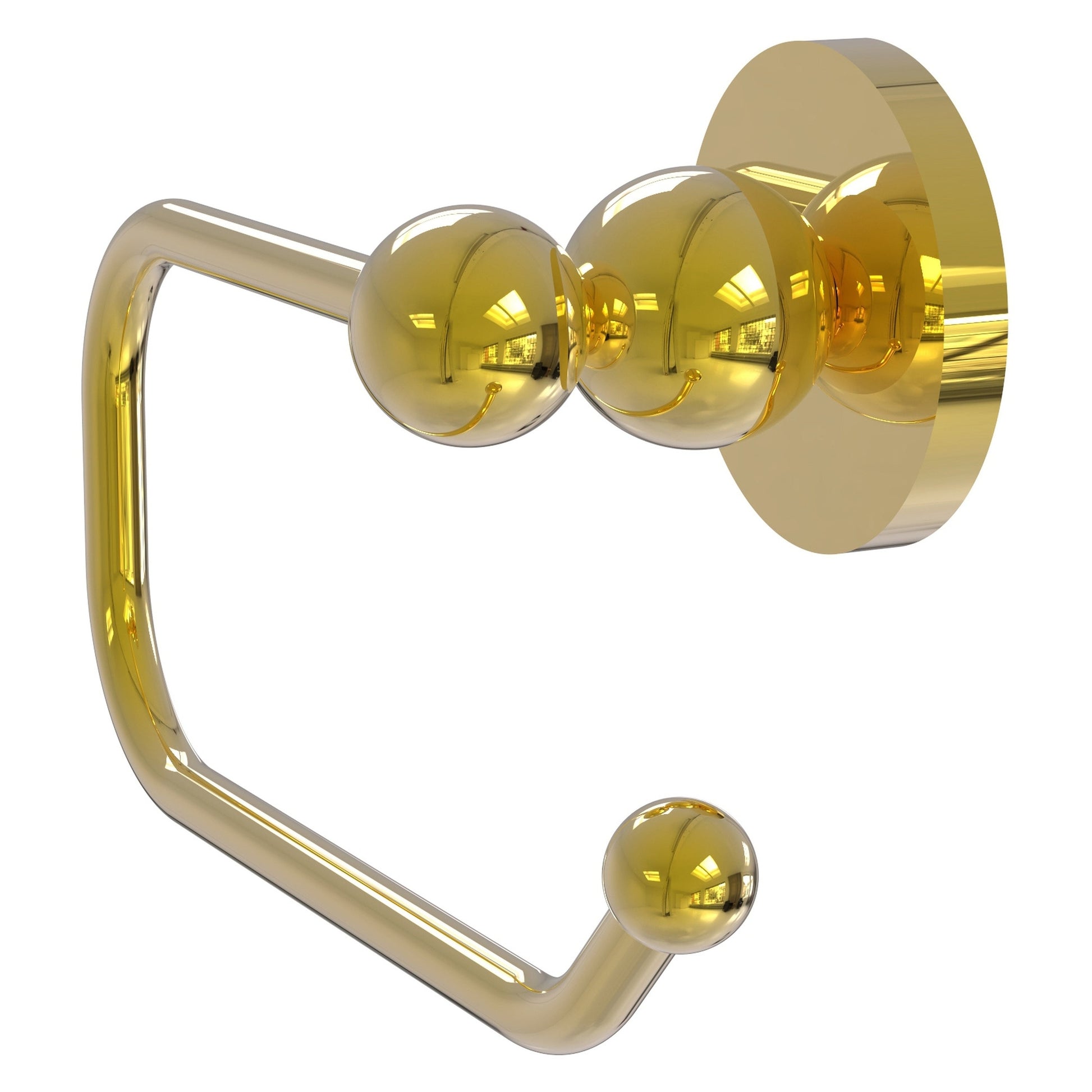 Allied Brass Bolero 7" x 2.9" Polished Brass Solid Brass European Style Toilet Tissue Holder