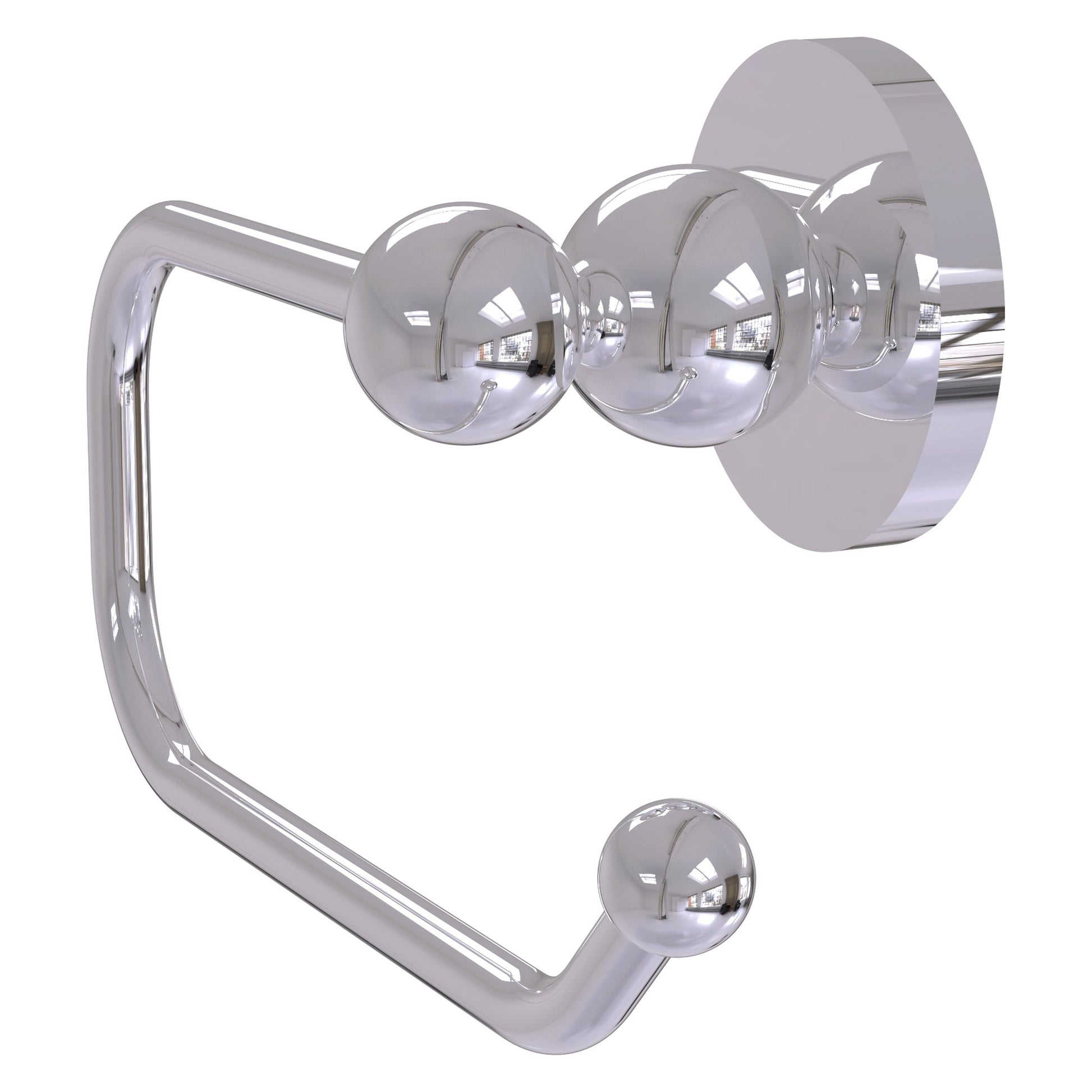 Allied Brass Bolero 7" x 2.9" Polished Chrome Solid Brass European Style Toilet Tissue Holder