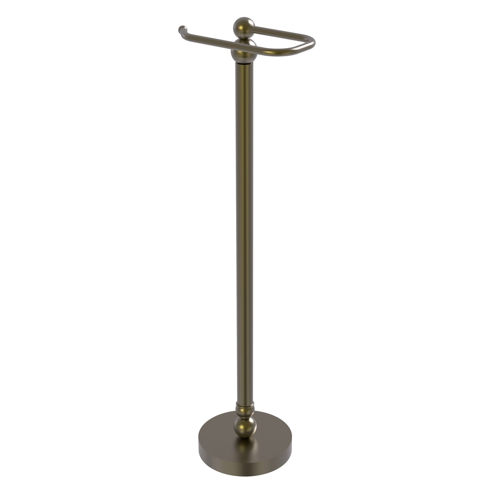 Allied Brass Bolero 7.8" x 6" Antique Brass Solid Brass Free-Standing Toilet Tissue Stand