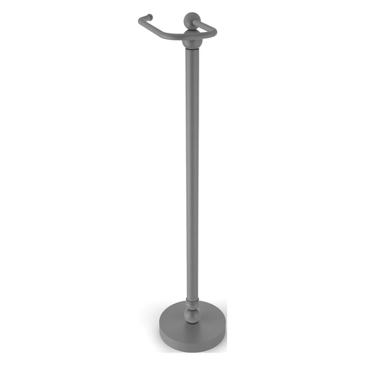Allied Brass Bolero 7.8" x 6" Matte Gray Solid Brass Free-Standing Toilet Tissue Stand