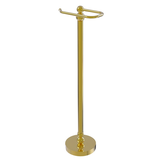 Allied Brass Bolero 7.8" x 6" Polished Brass Solid Brass Free-Standing Toilet Tissue Stand