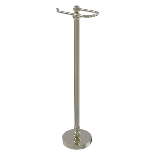 Allied Brass Bolero 7.8" x 6" Polished Nickel Solid Brass Free-Standing Toilet Tissue Stand