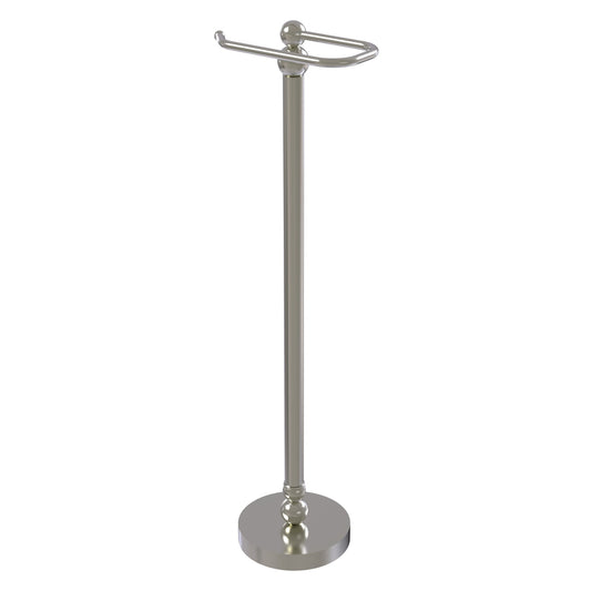 Allied Brass Bolero 7.8" x 6" Satin Nickel Solid Brass Free-Standing Toilet Tissue Stand