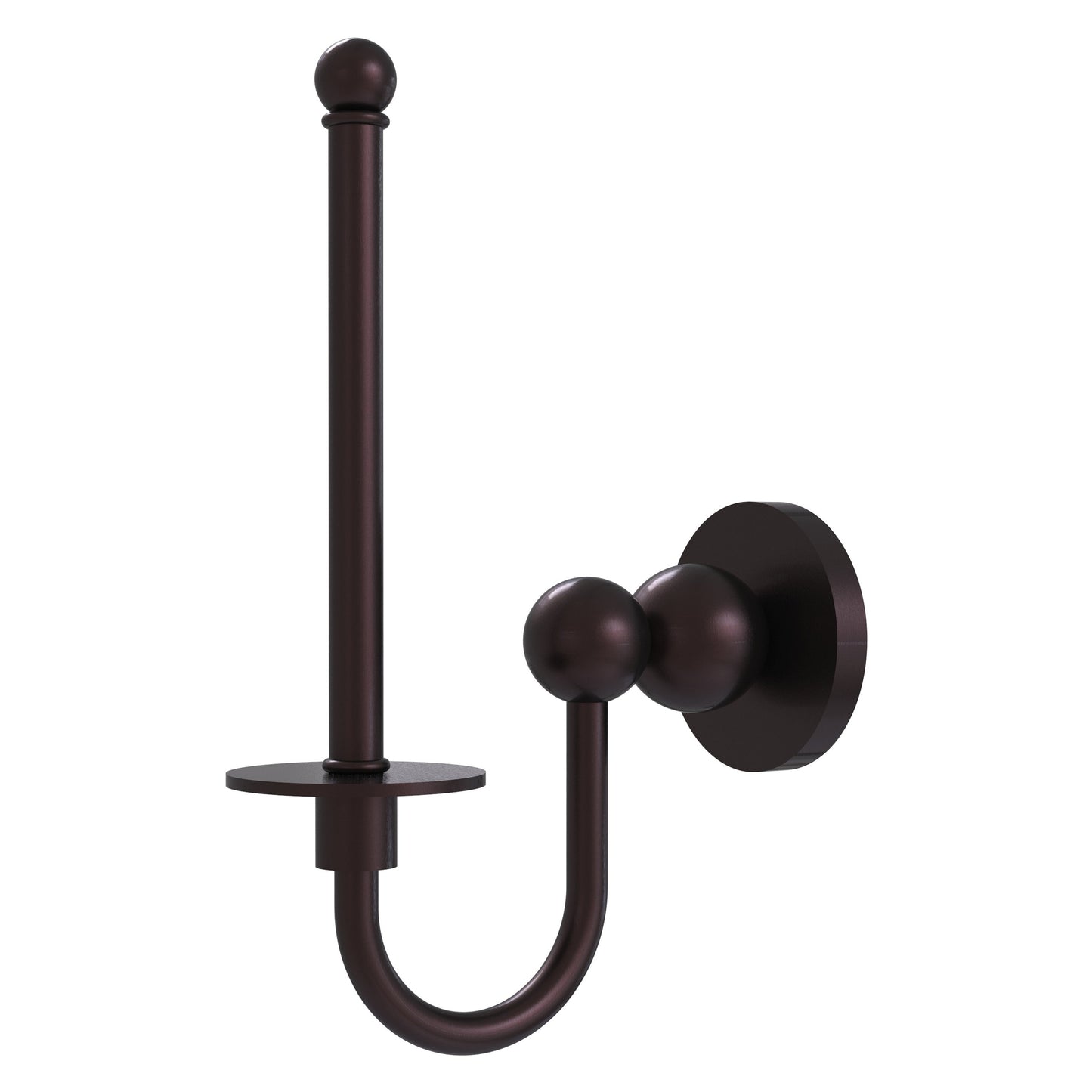Allied Brass Bolero 9" x 2.75" Antique Bronze Solid Brass Upright Toilet Tissue Holder