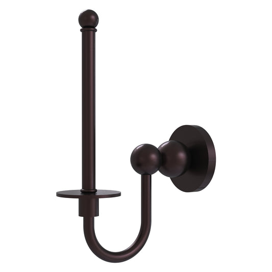 Allied Brass Bolero 9" x 2.75" Antique Bronze Solid Brass Upright Toilet Tissue Holder