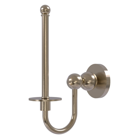Allied Brass Bolero 9" x 2.75" Antique Pewter Solid Brass Upright Toilet Tissue Holder