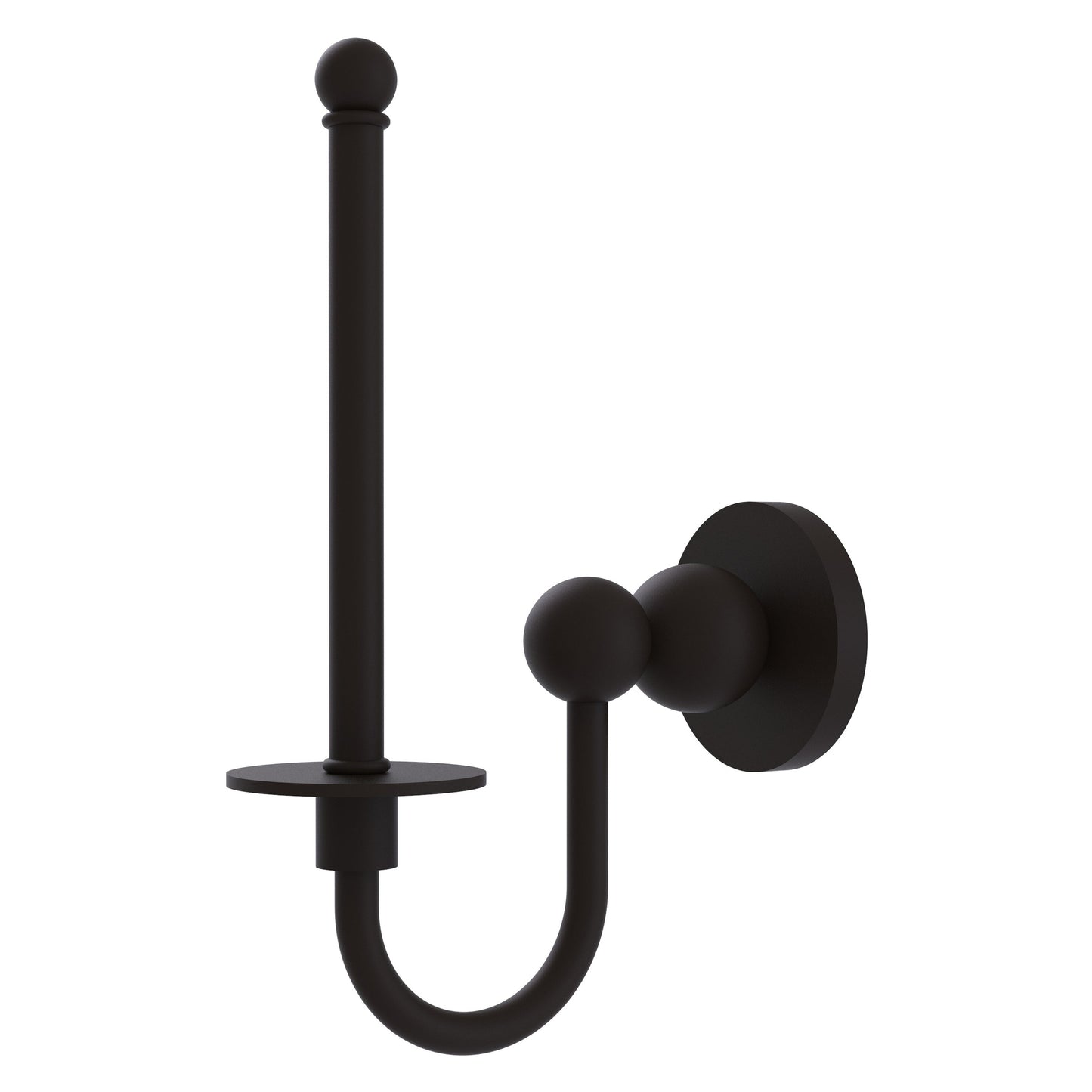 Allied Brass Bolero 9" x 2.75" Oil Rubbed Bronze Solid Brass Upright Toilet Tissue Holder