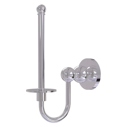 Allied Brass Bolero 9" x 2.75" Polished Chrome Solid Brass Upright Toilet Tissue Holder