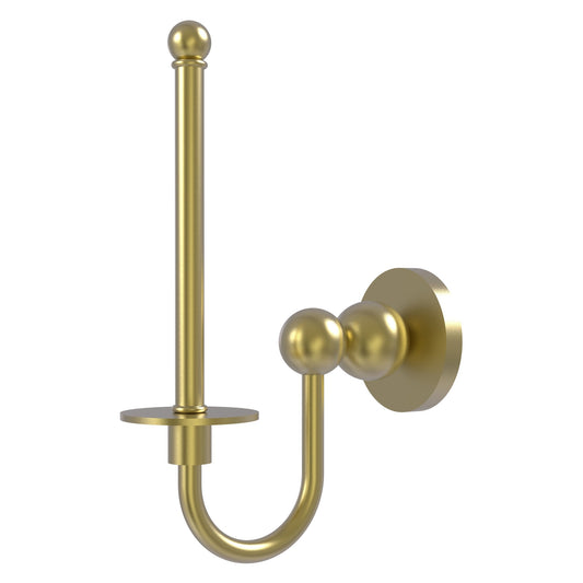 Allied Brass Bolero 9" x 2.75" Satin Brass Solid Brass Upright Toilet Tissue Holder