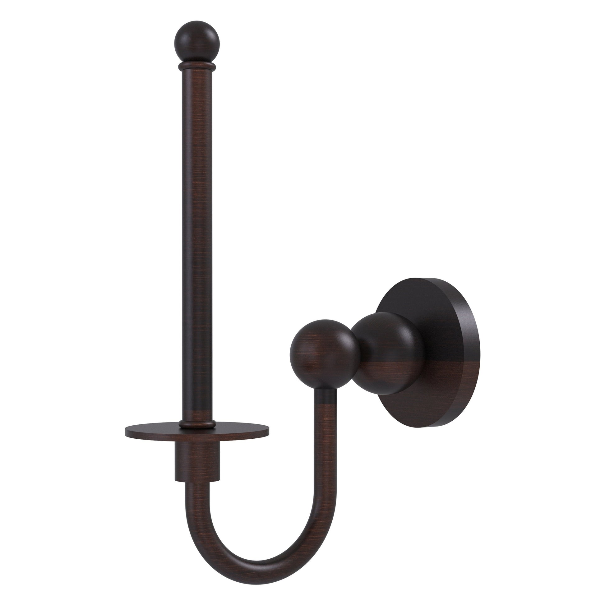 Allied Brass Bolero 9" x 2.75" Venetian Bronze Solid Brass Upright Toilet Tissue Holder