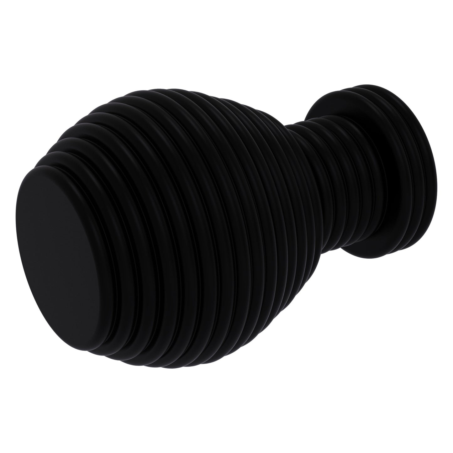 Allied Brass C-1 1" x 1" Matte Black Solid Brass Designer Cabinet Knob