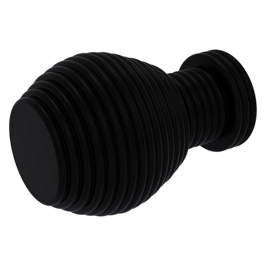 Allied Brass C-1 1" x 1" Matte Black Solid Brass Designer Cabinet Knob