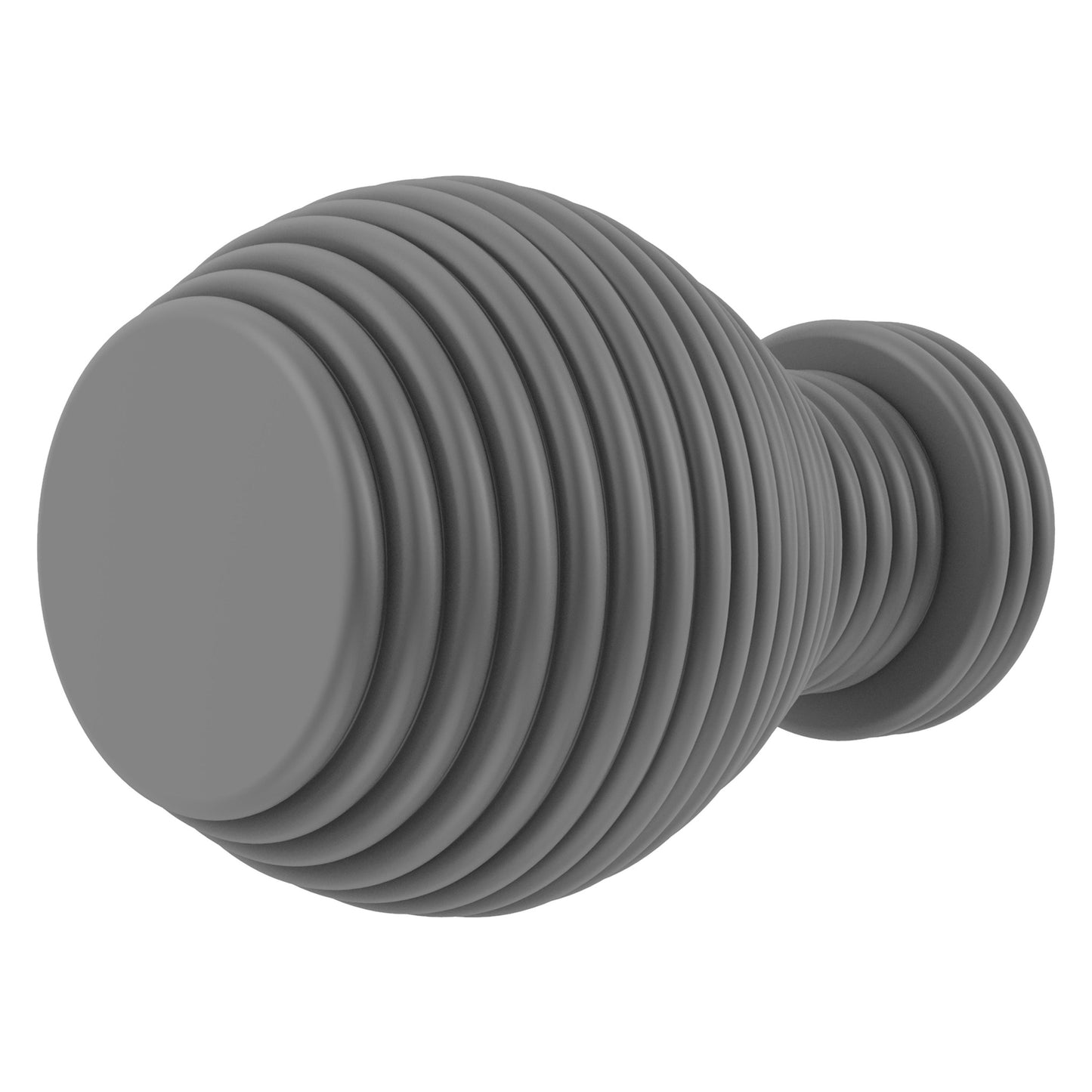 Allied Brass C-1 1" x 1" Matte Gray Solid Brass Designer Cabinet Knob