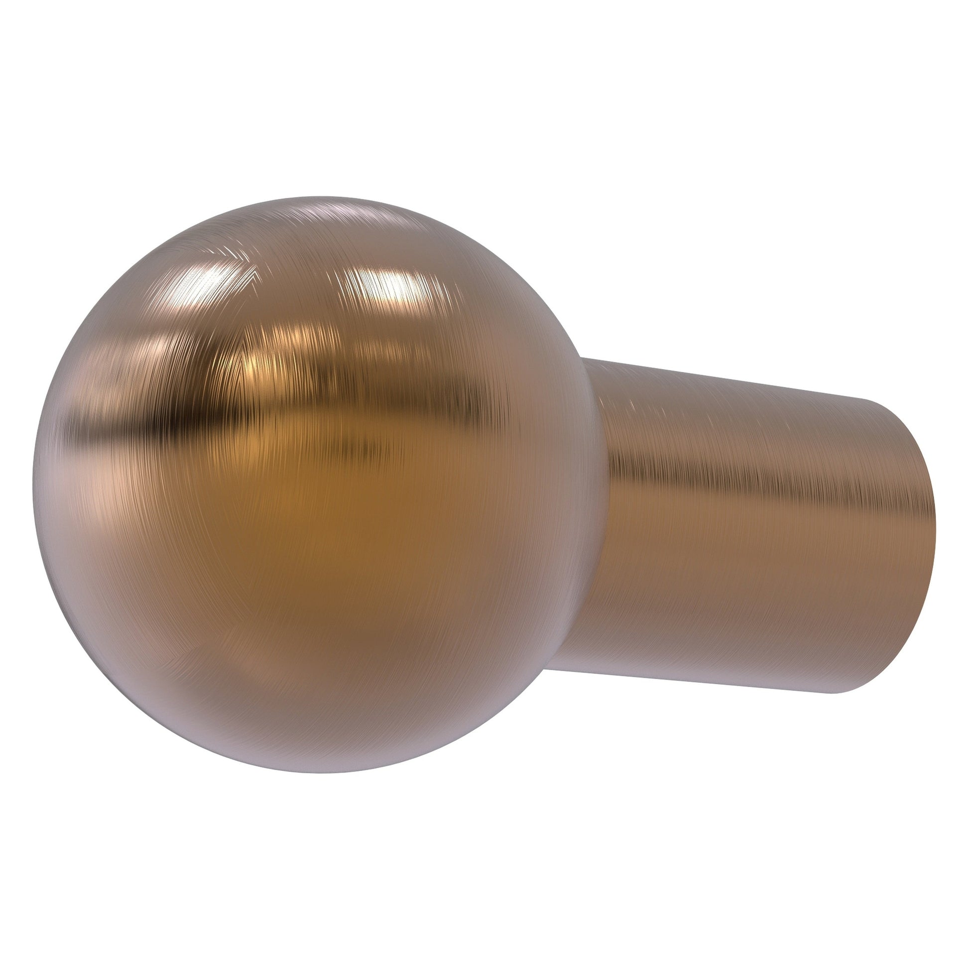 Allied Brass C-10 1.25" x 1.25" Brushed Bronze Solid Brass Cabinet Knob