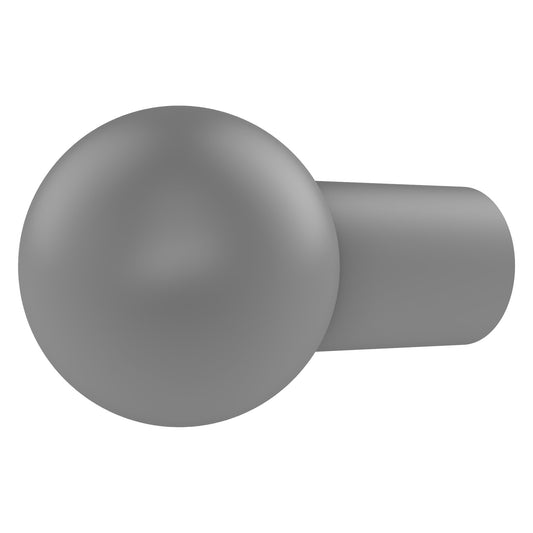 Allied Brass C-10 1.25" x 1.25" Matte Gray Solid Brass Cabinet Knob