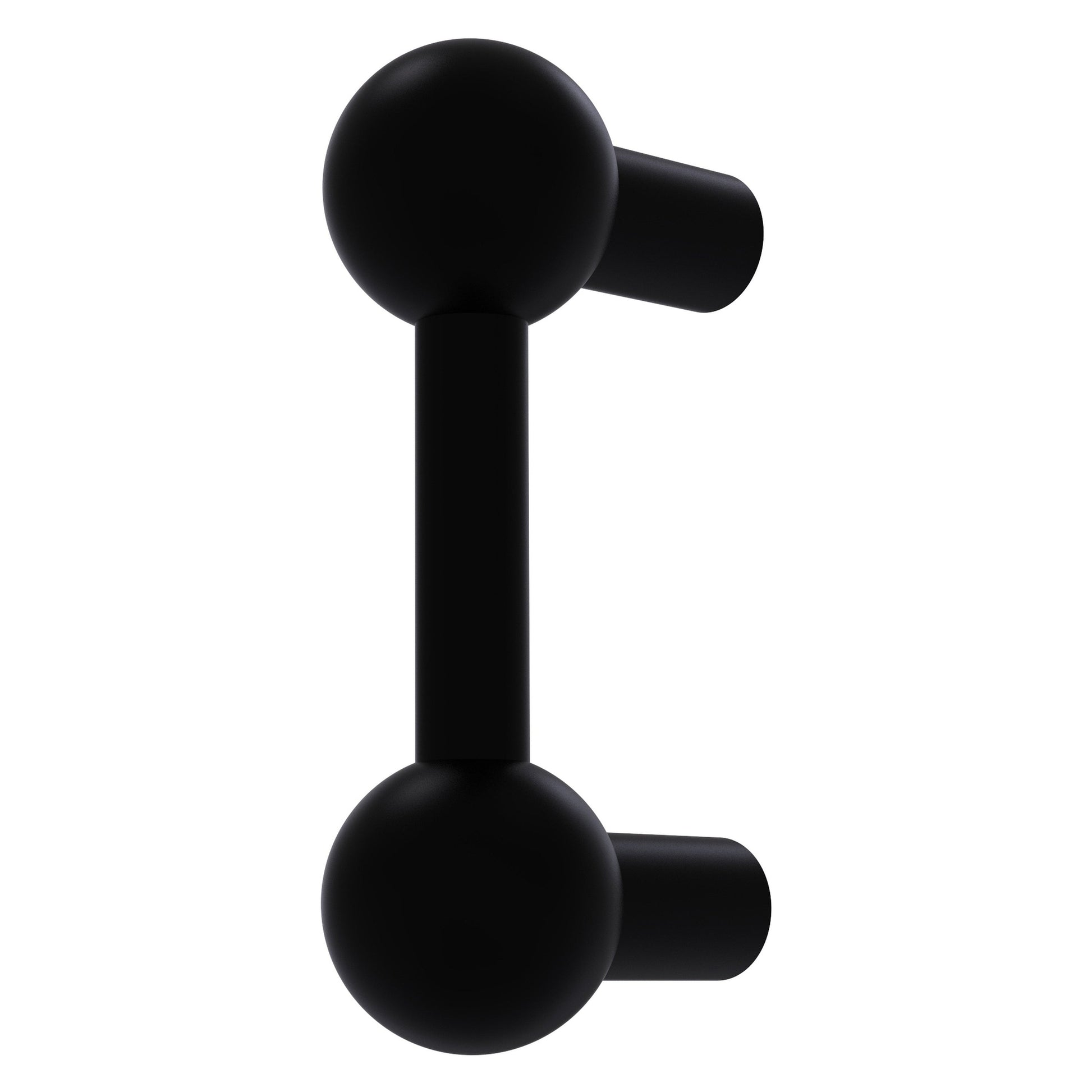 Allied Brass C-20 3" x 1" Matte Black Solid Brass Cabinet Pull