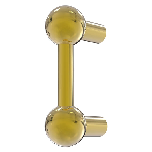 Allied Brass C-20 3" x 1" Polished Brass Solid Brass Cabinet Pull