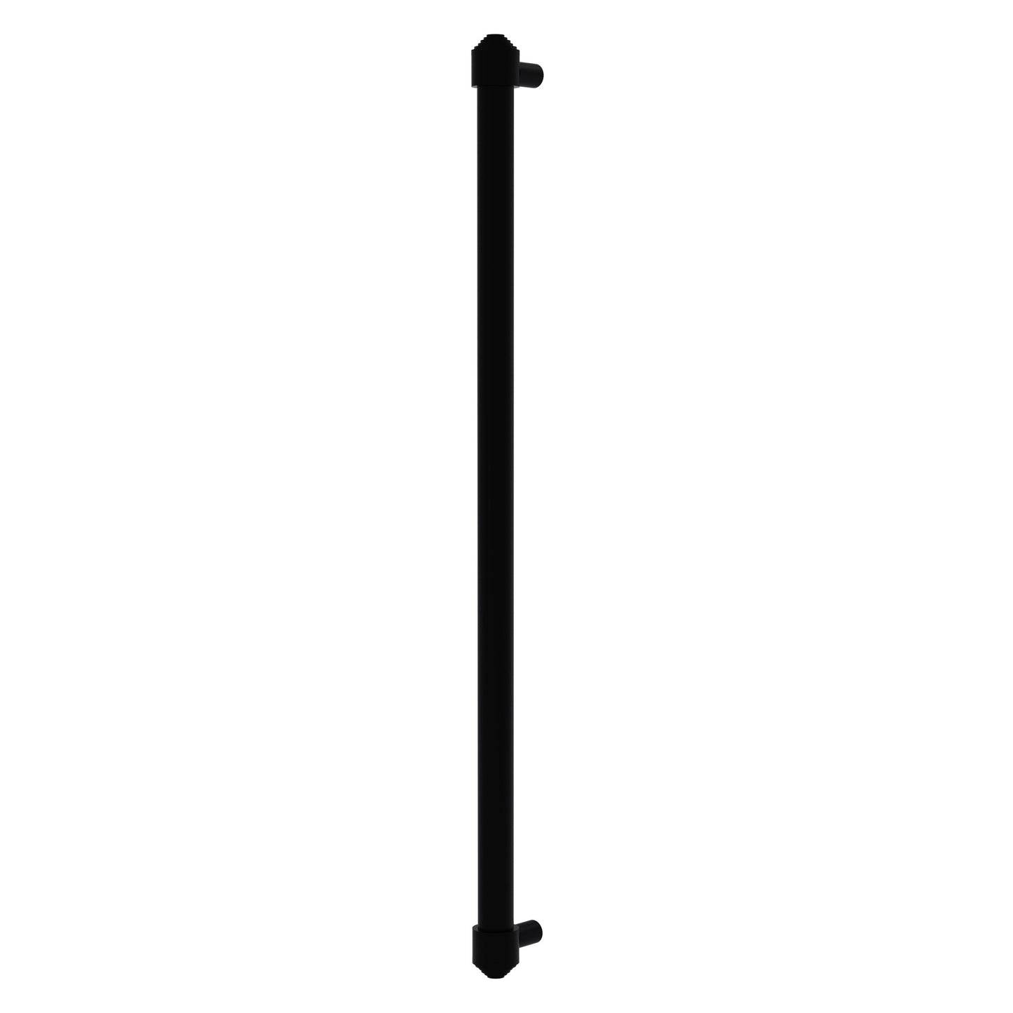 Allied Brass Cabinet Hardware 18" x 1.7" Matte Black Solid Brass Refrigerator Pull