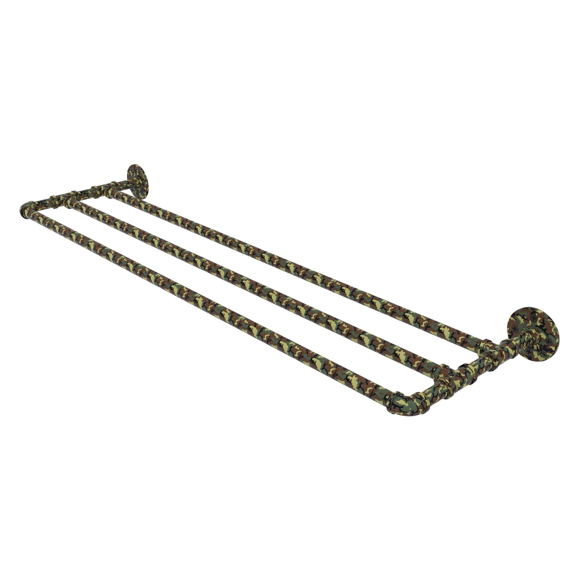 Allied Brass Camo 36" x 10.8" Military Camo Solid Brass Wall-Mounted Towel Shelf