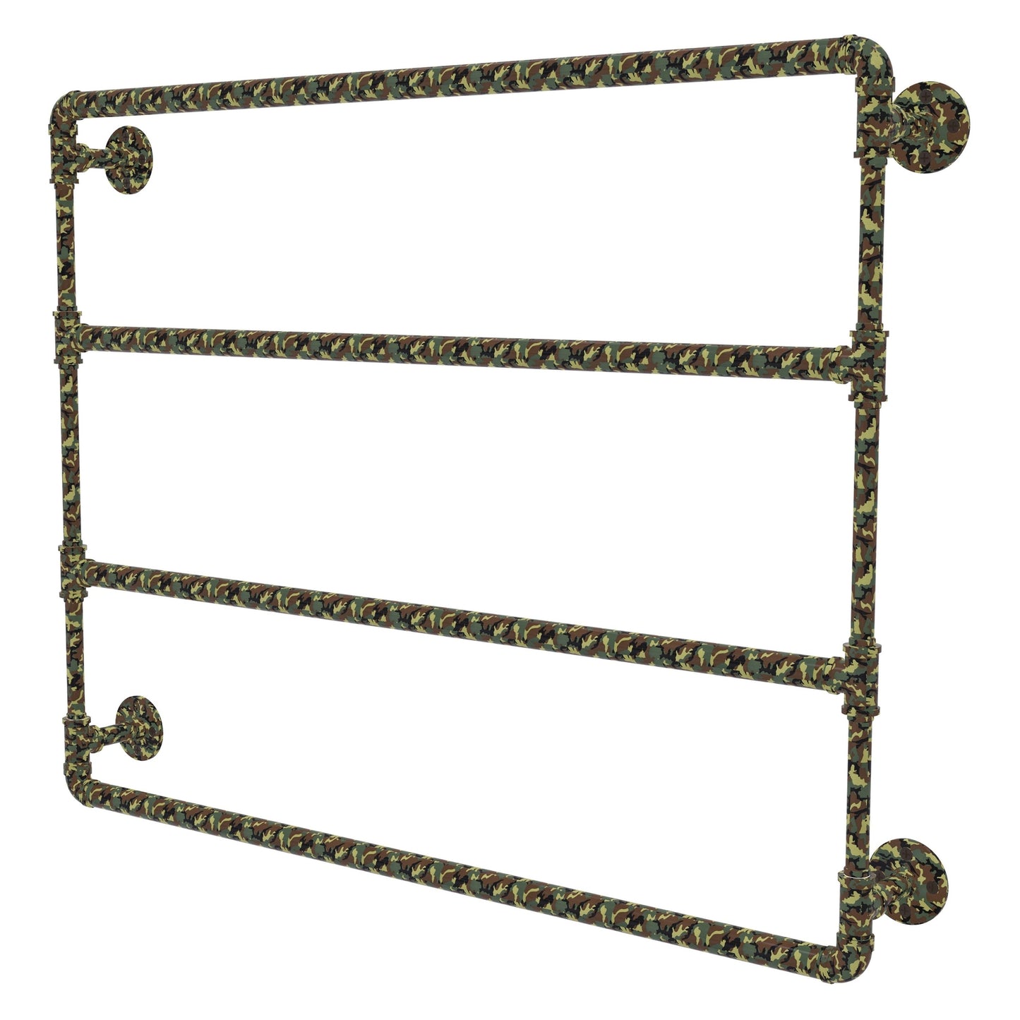 Allied Brass Camo 36" x 4.4" Military Camo Solid Brass Wall-Mounted Ladder Towel Bar