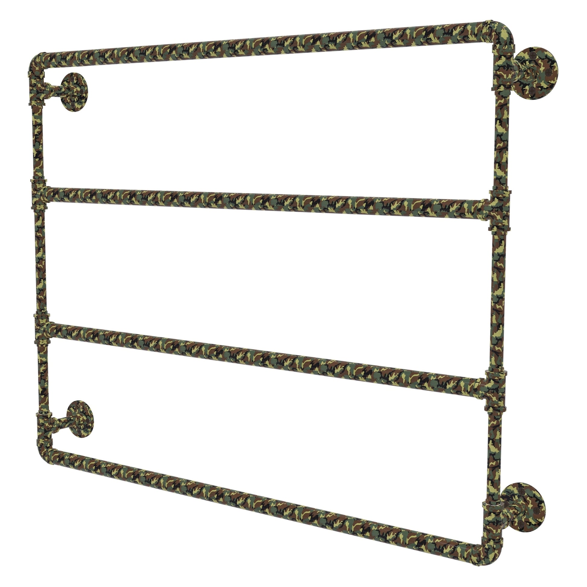 Allied Brass Camo 36" x 4.4" Military Camo Solid Brass Wall-Mounted Ladder Towel Bar