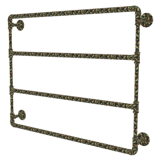 Allied Brass Camo 36" x 4.4" Military Camo Solid Brass Wall-Mounted Ladder Towel Bar
