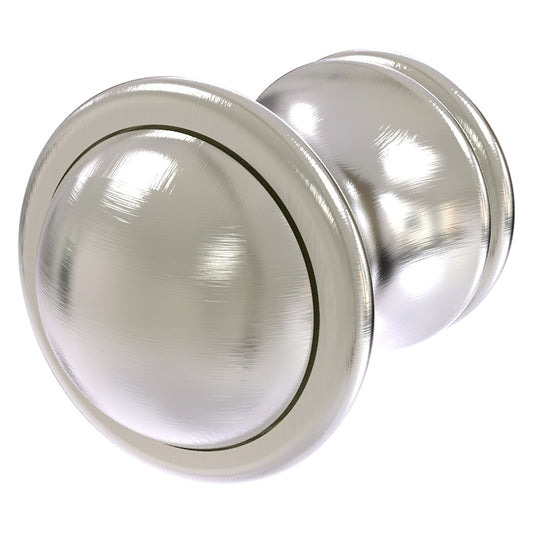 Allied Brass Carolina 1" x 1.3" Satin Nickel Solid Brass Cabinet Knob