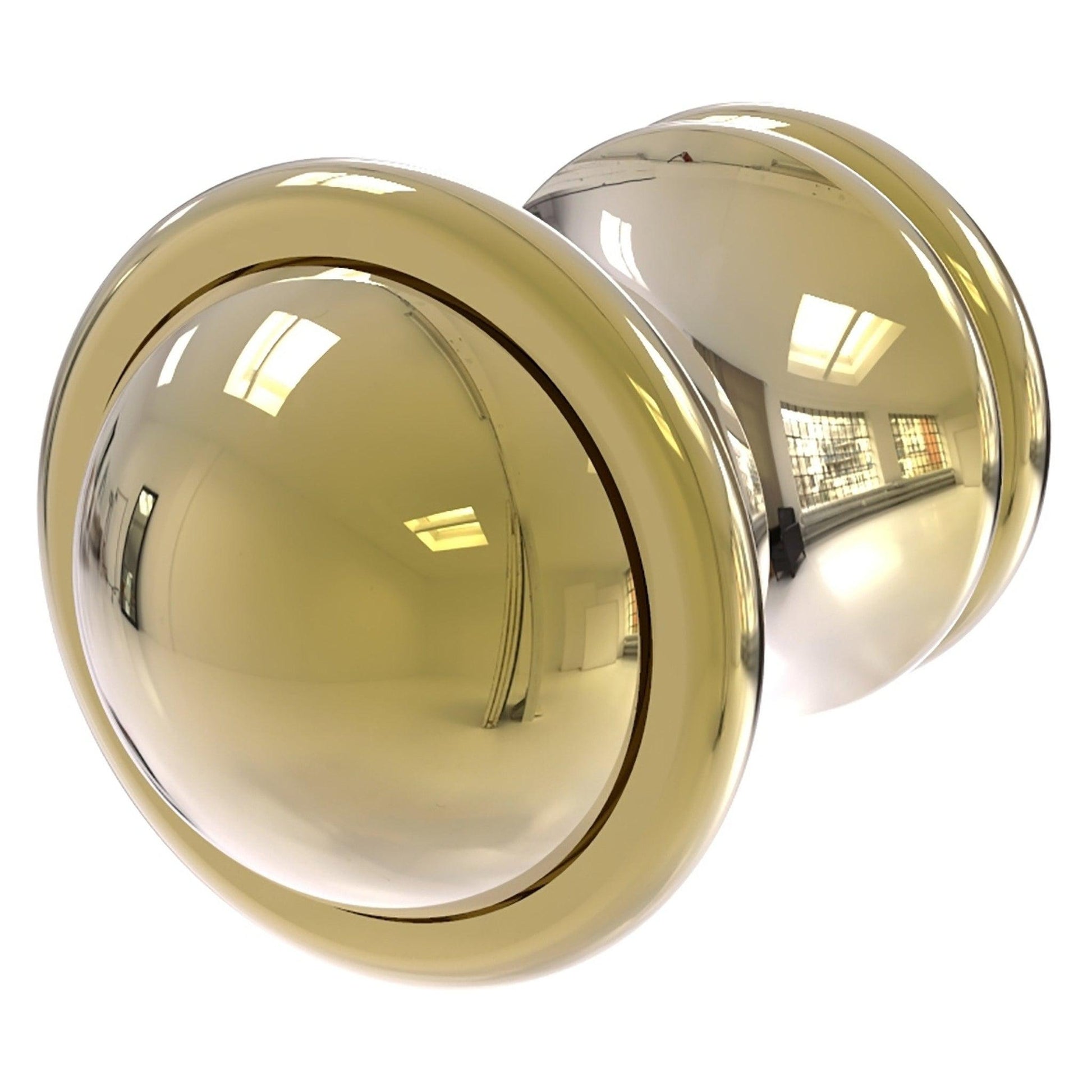 Allied Brass Carolina 1" x 1.3" Unlacquered Brass Solid Brass Cabinet Knob
