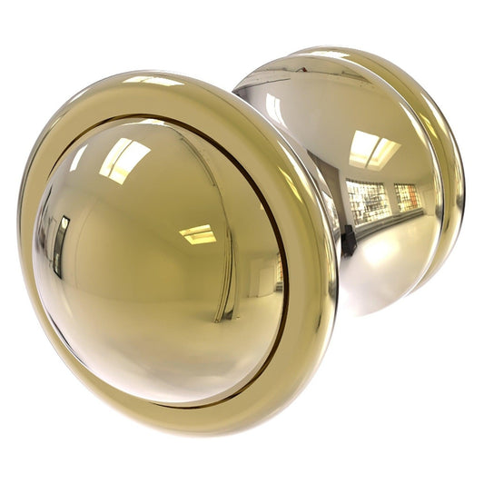 Allied Brass Carolina 1" x 1.3" Unlacquered Brass Solid Brass Cabinet Knob