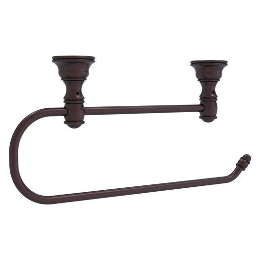 Allied Brass Carolina 14.2" x 2" Antique Bronze Solid Brass Under Cabinet Paper Towel Holder
